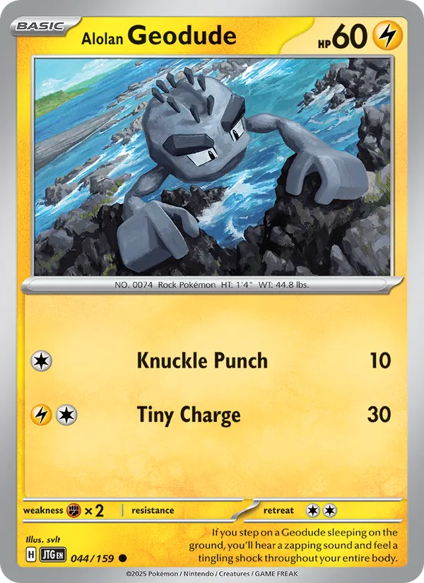 Alolan Geodude - 044 - Journey Together - LevelupCards.nl