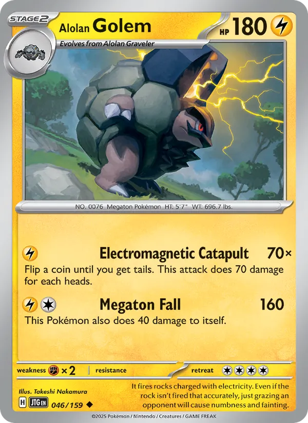 Alolan Golem - 046 - Journey Together - LevelupCards.nl