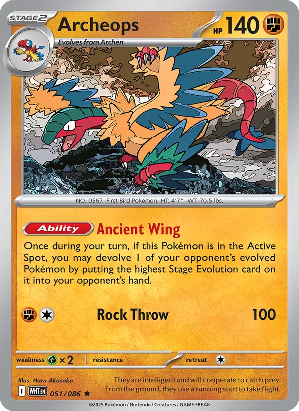 Archeops - 051 - White Flare - LevelupCards.nl