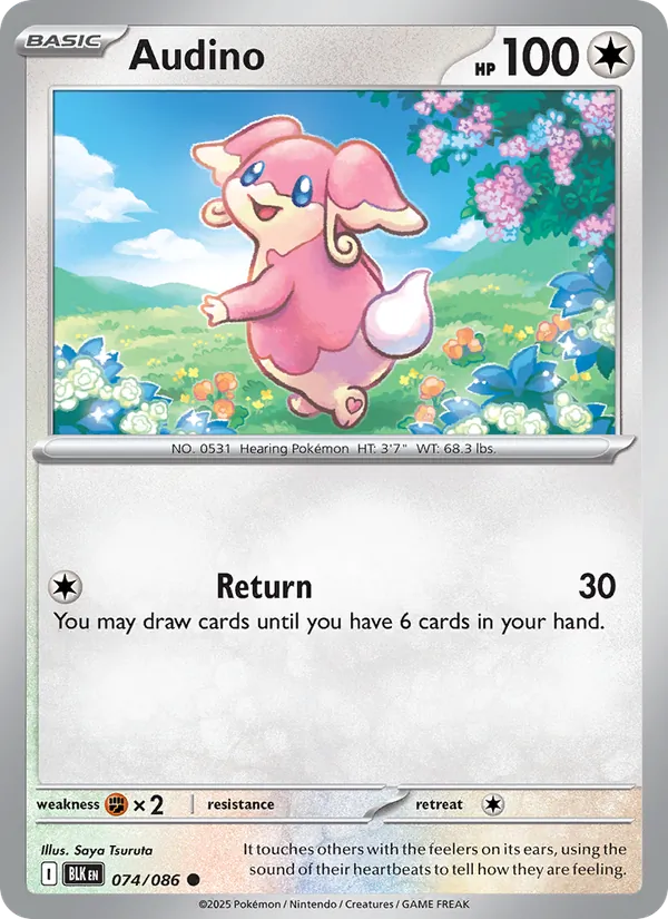 Audino - 074 - Black Bolt - LevelupCards.nl