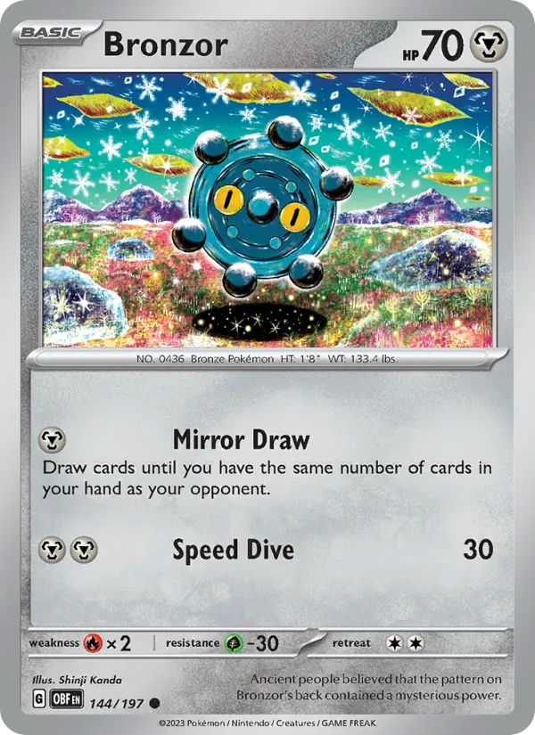 Bronzor - 144 - Obsidian Flames - LevelupCards.nl