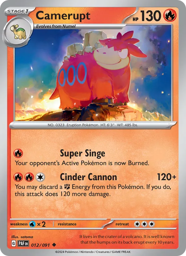 Camerupt - 012 - Paldean Fates - LevelupCards.nl