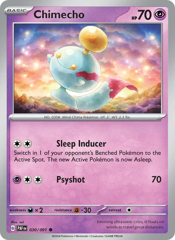 Chimecho - 030 - Paldean Fates - LevelupCards.nl