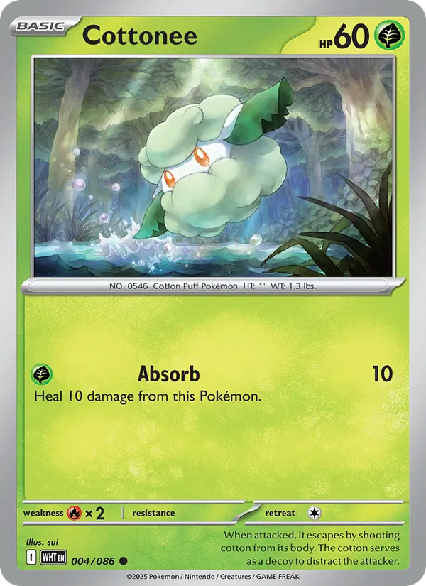 Cottonee - 004 - White Flare - LevelupCards.nl
