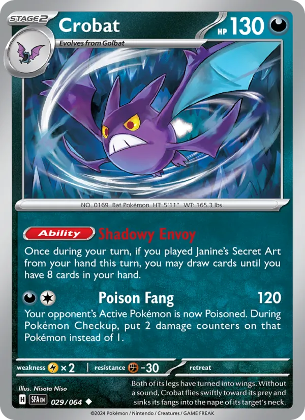 Crobat - 029 - Shrouded Fable - LevelupCards.nl
