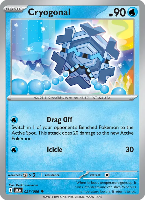 Cryogonal - 027 - Black Bolt - LevelupCards.nl