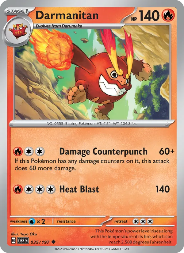 Darmanitan - 035 - Obsidian Flames - LevelupCards.nl