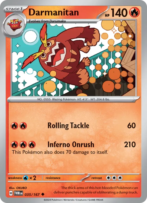 Darmanitan - 035 - Twilight Masquerade - LevelupCards.nl
