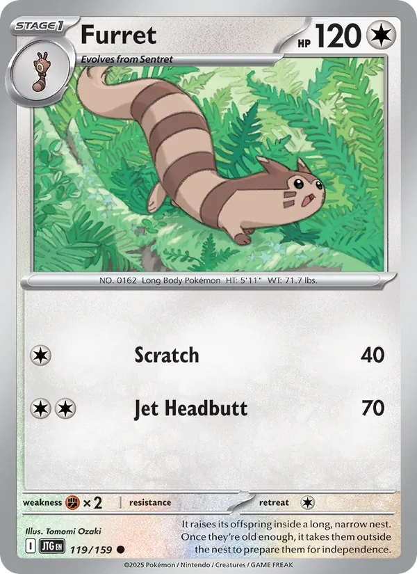 Furret - 119 - Journey Together - LevelupCards.nl