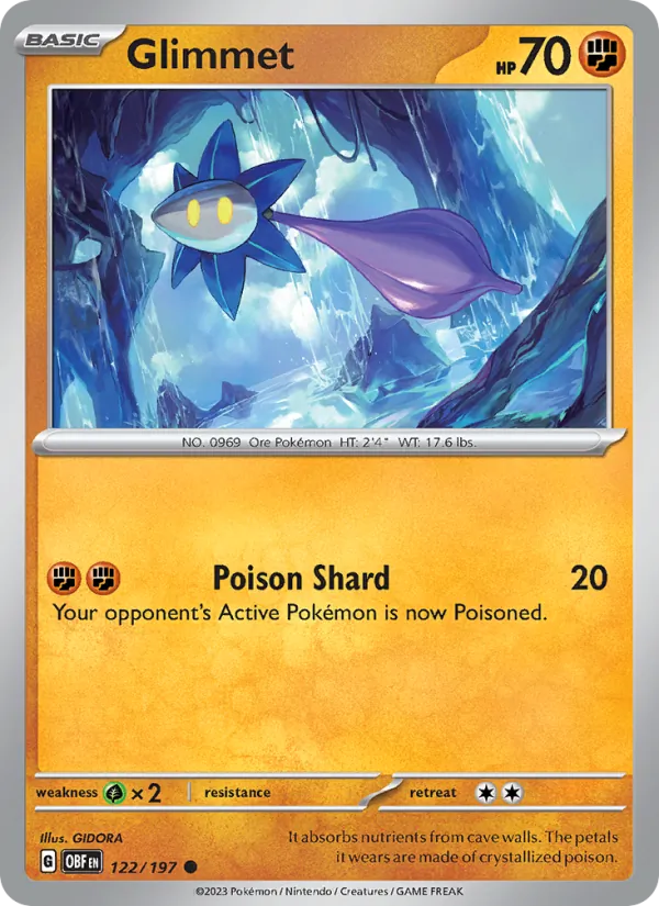 Glimmet - 122 - Obsidian Flames - LevelupCards.nl