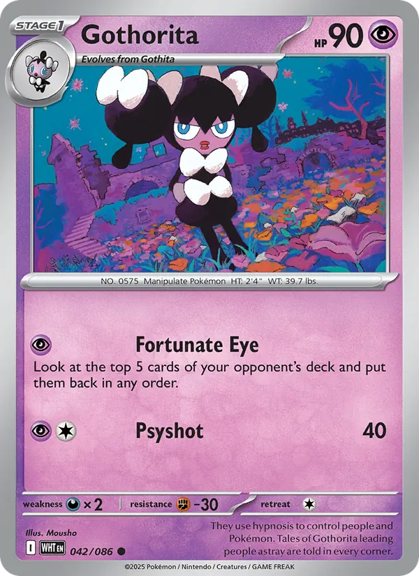 Gothorita - 042 - White Flare - LevelupCards.nl