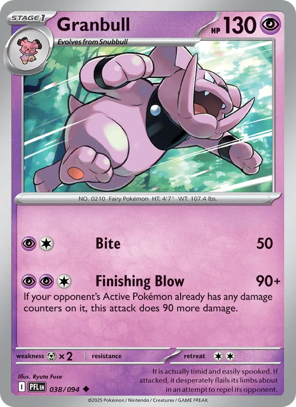 Granbull - 038 - Phantasmal Flames - LevelupCards.nl