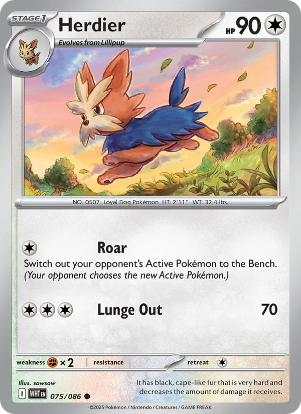 Herdier - 075 - White Flare - LevelupCards.nl