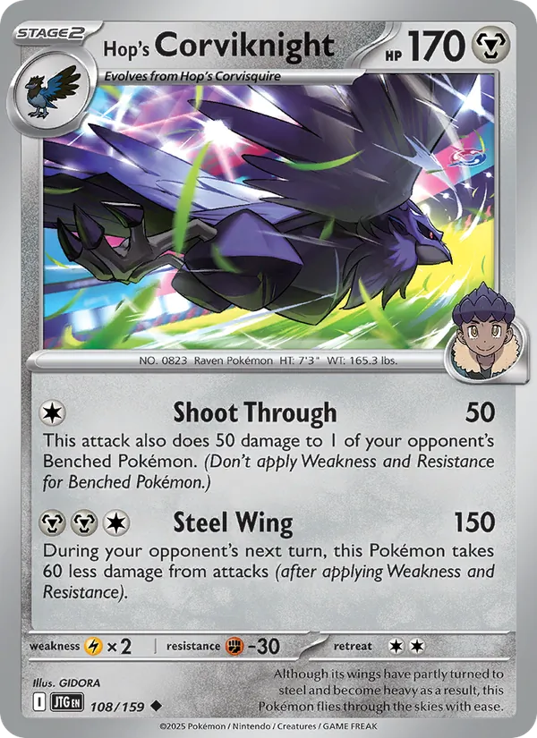Hop's Corviknight - 108 - Journey Together - LevelupCards.nl