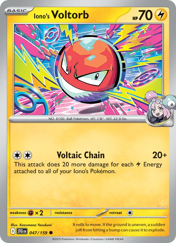 Iono's Voltorb - 047 - Journey Together - LevelupCards.nl