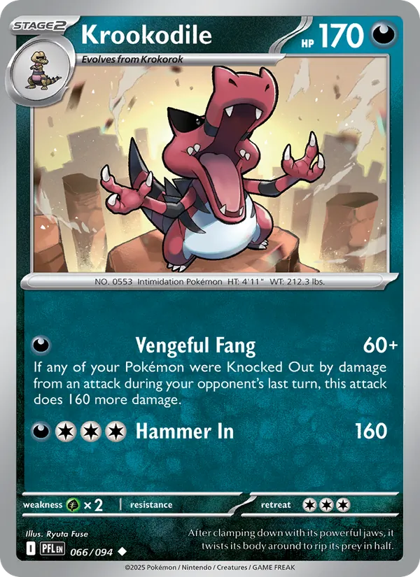 Krookodile - 066 - Phantasmal Flames - LevelupCards.nl