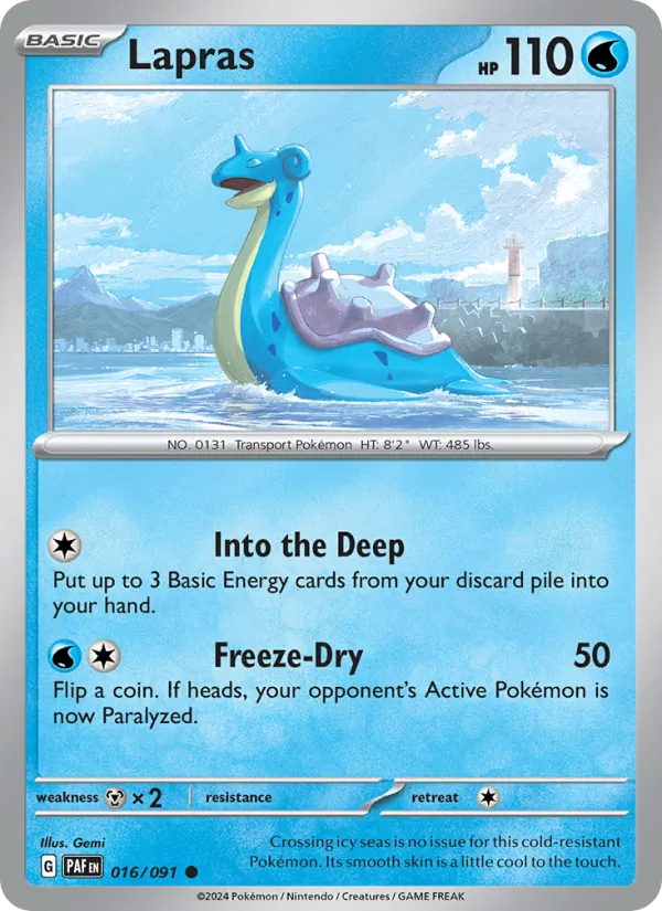 Lapras - 016 - Paldean Fates - LevelupCards.nl