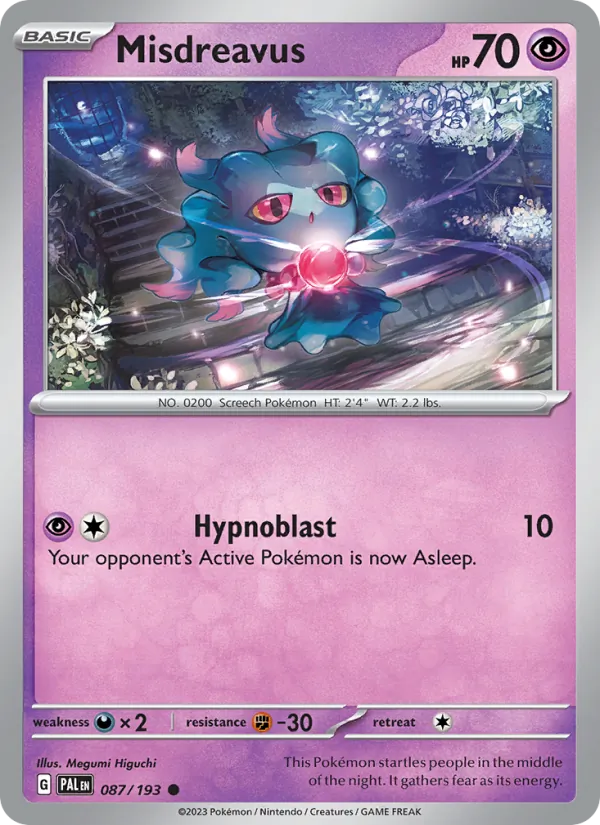 Misdreavus - 087 - Paldea Evolved - LevelupCards.nl