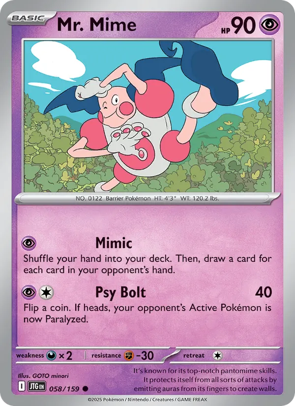 Mr. Mime - 058 - Journey Together - LevelupCards.nl