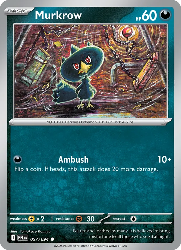 Murkrow - 057 - Phantasmal Flames - LevelupCards.nl