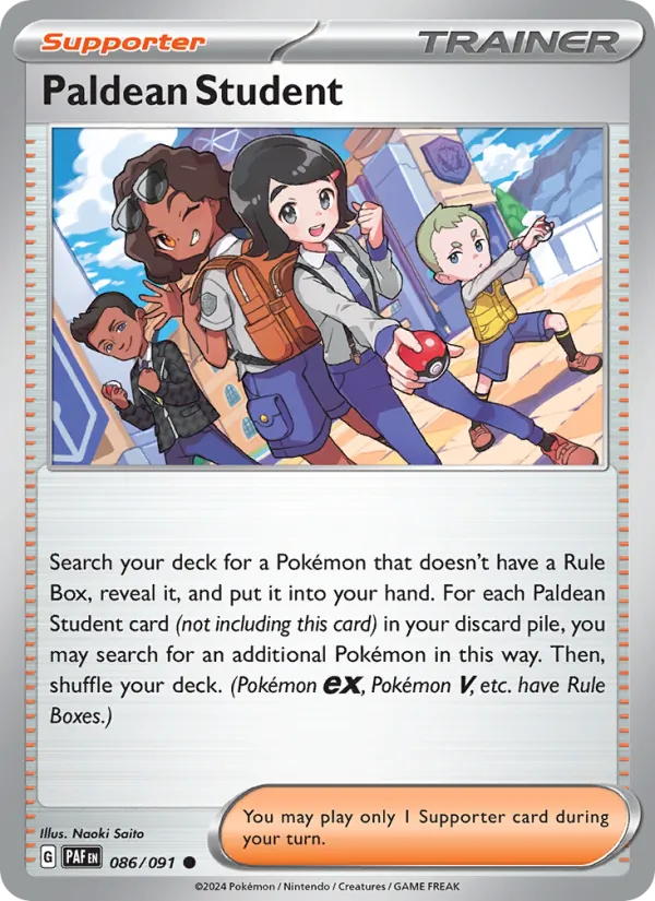 Paldean Student - 086 - Paldean Fates - LevelupCards.nl