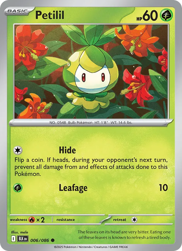 Petilil - 006 - Black Bolt - LevelupCards.nl
