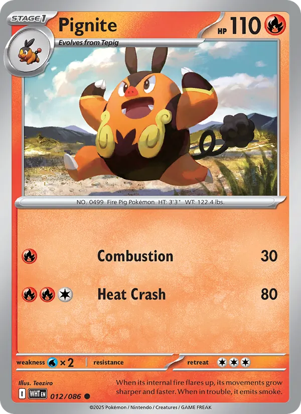 Pignite - 012 - White Flare - LevelupCards.nl
