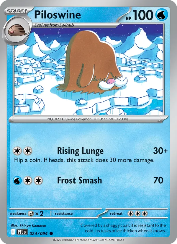 Piloswine - 024 - Phantasmal Flames - LevelupCards.nl