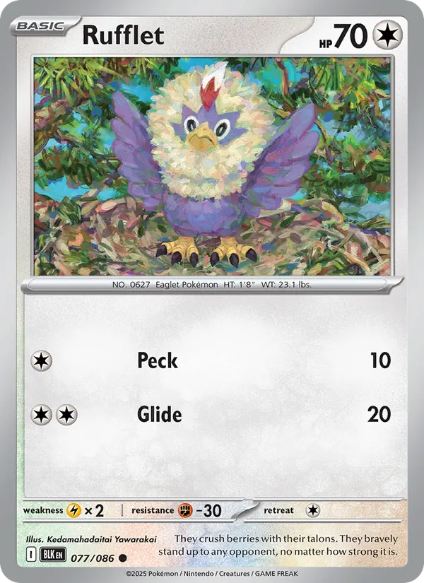 Rufflet - 077 - Black Bolt - LevelupCards.nl