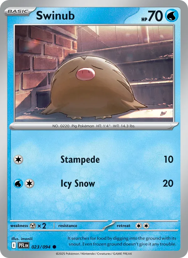 Swinub - 023 - Phantasmal Flames - LevelupCards.nl