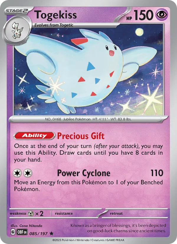 Togekiss - 085 - Obsidian Flames - LevelupCards.nl
