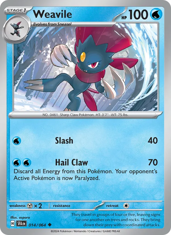 Weavile - 014 - Shrouded Fable - LevelupCards.nl