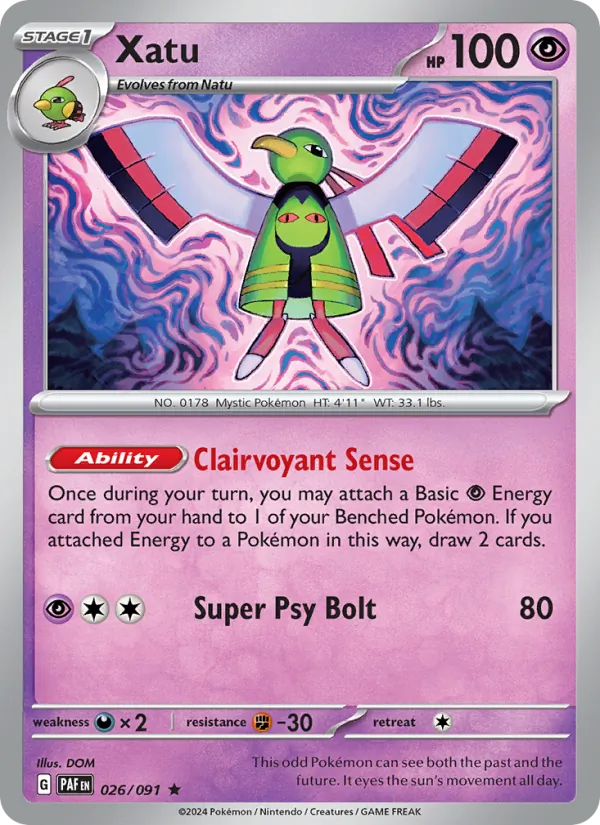 Xatu - 026 - Paldean Fates - LevelupCards.nl