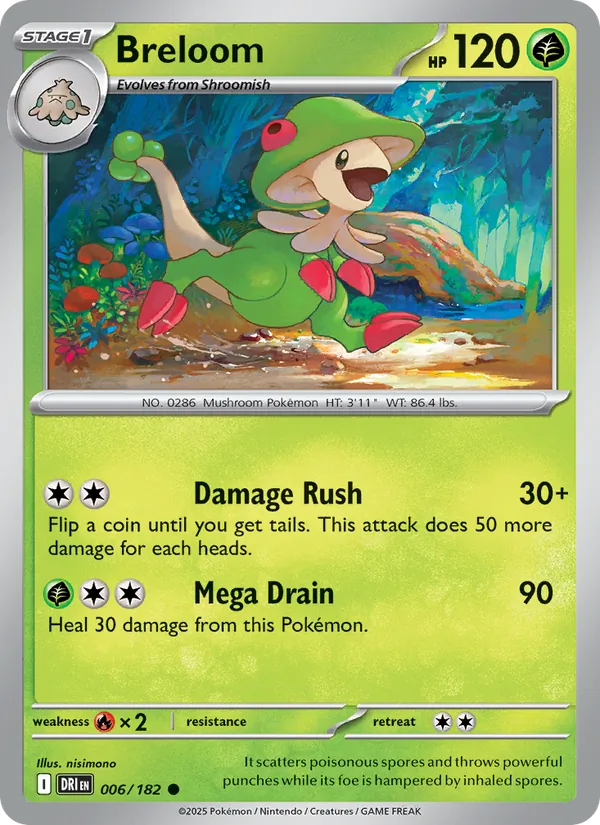 Breloom - 006 - Destined Rivals - LevelupCards.nl