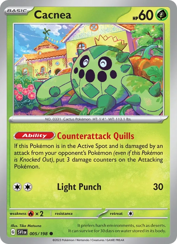 Cacnea - 005 - Scarlet & Violet - LevelupCards.nl