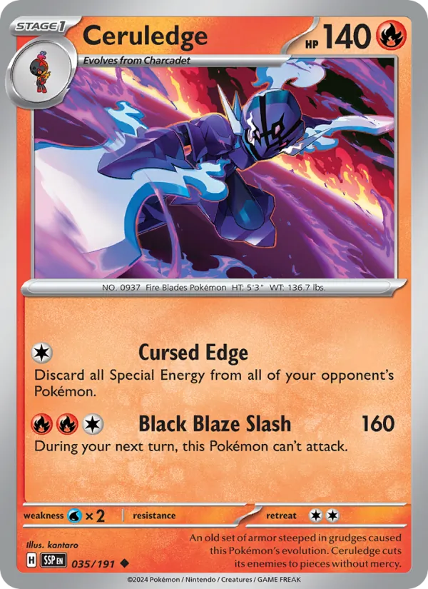 Ceruledge - 035 - Surging Sparks - LevelupCards.nl
