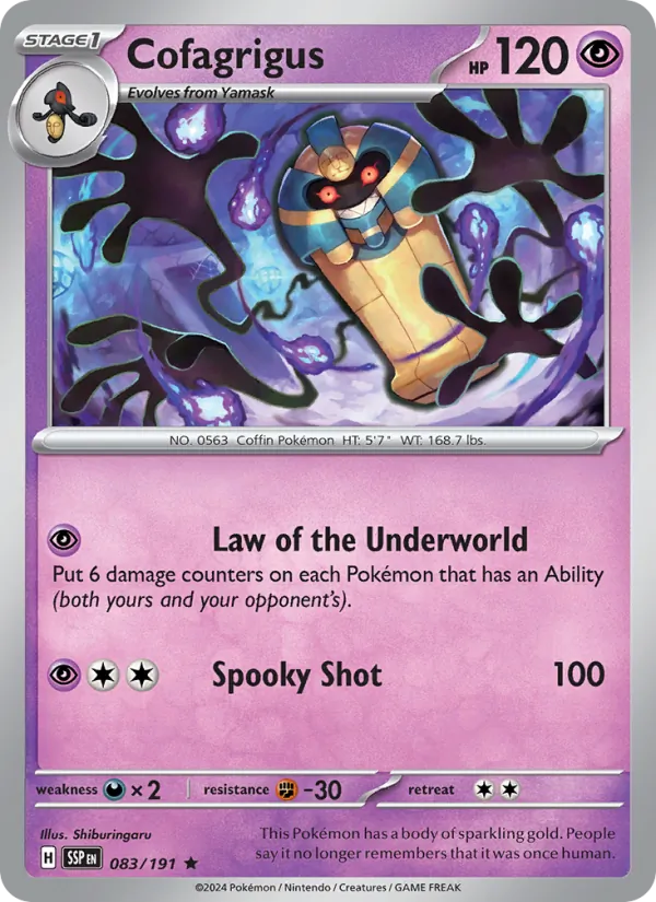 Cofagrigus - 083 - Surging Sparks - LevelupCards.nl
