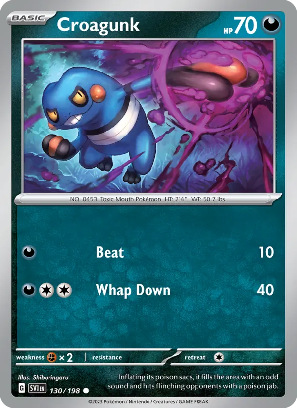 Croagunk - 130 - Scarlet & Violet - LevelupCards.nl