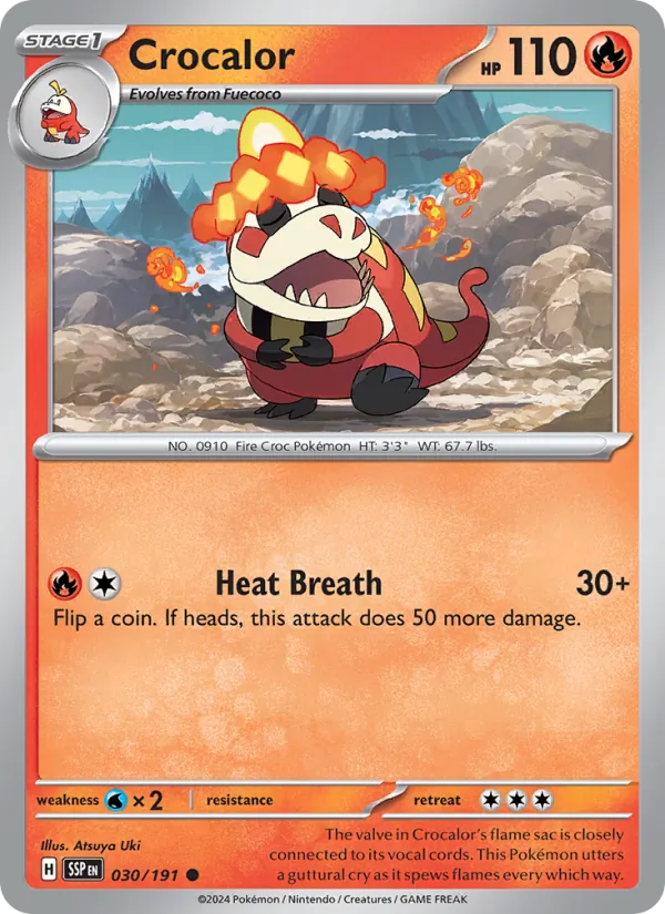 Crocalor - 030 - Surging Sparks - LevelupCards.nl