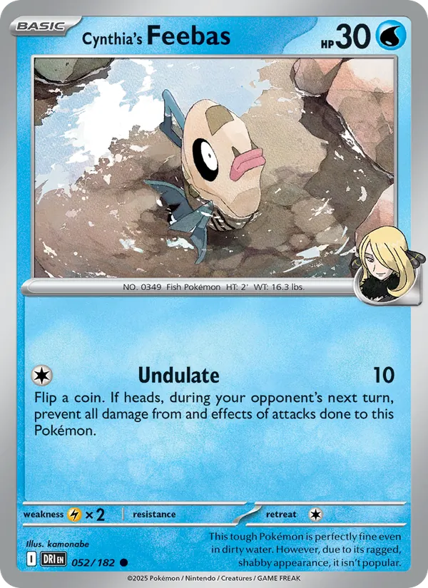 Cynthia's Feebas - 052 - Destined Rivals - LevelupCards.nl