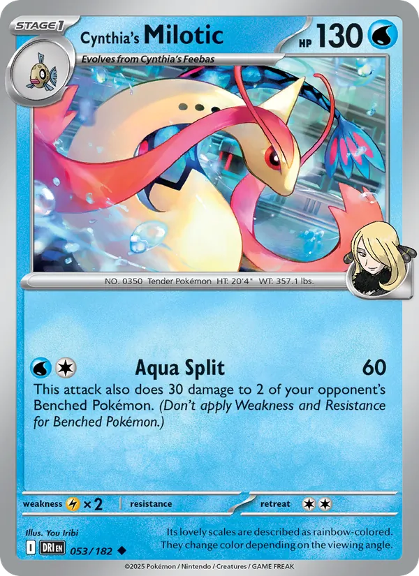 Cynthia's Milotic - 053 - Destined Rivals - LevelupCards.nl