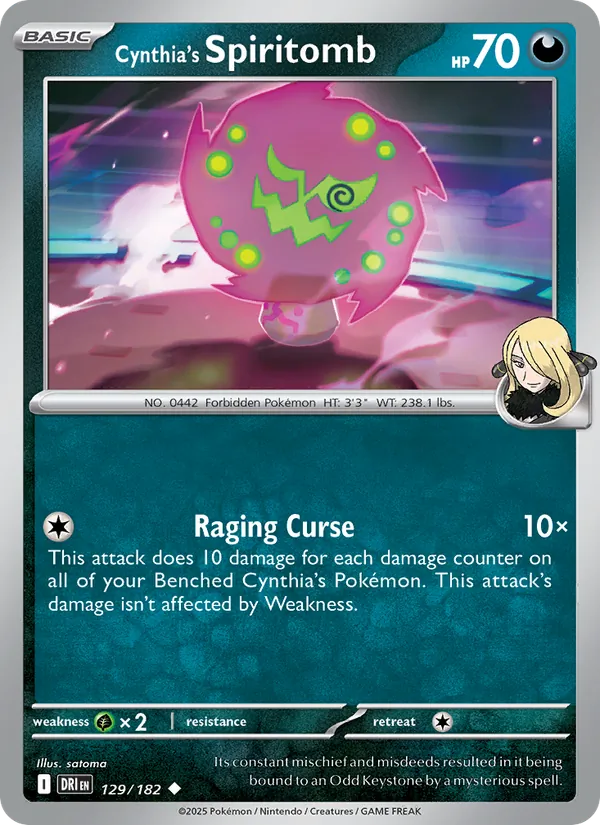 Cynthia's Spiritomb - 129 - Destined Rivals - LevelupCards.nl