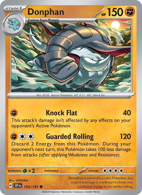 Donphan - 103 - Surging Sparks - LevelupCards.nl