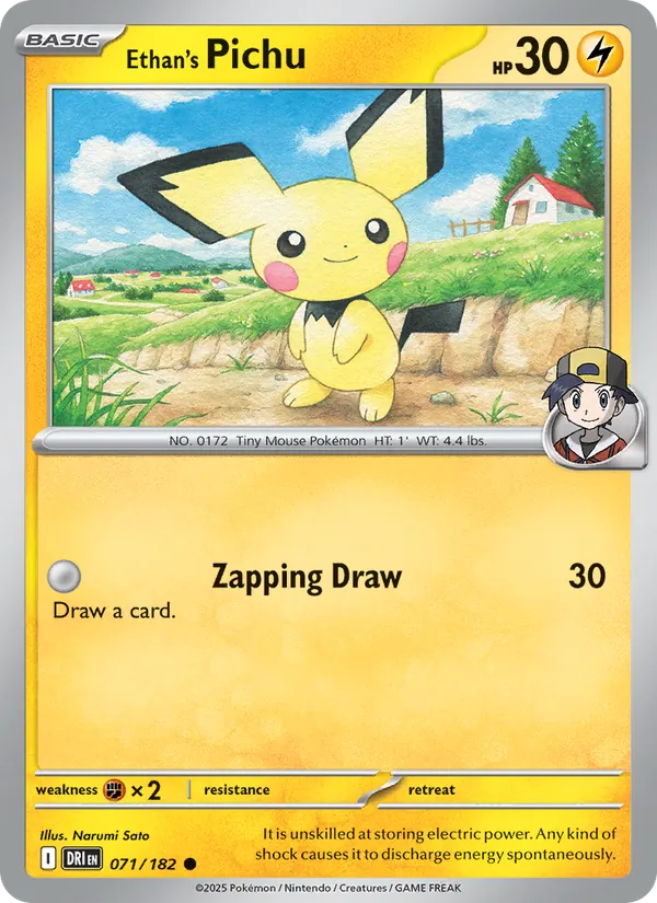 Ethan's Pichu - 071 - Destined Rivals - LevelupCards.nl