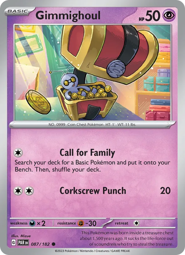 Gimmighoul - 087 - Paradox Rift - LevelupCards.nl