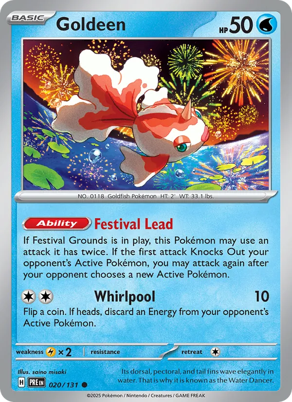 Goldeen - 020 - Prismatic Evolutions - LevelupCards.nl