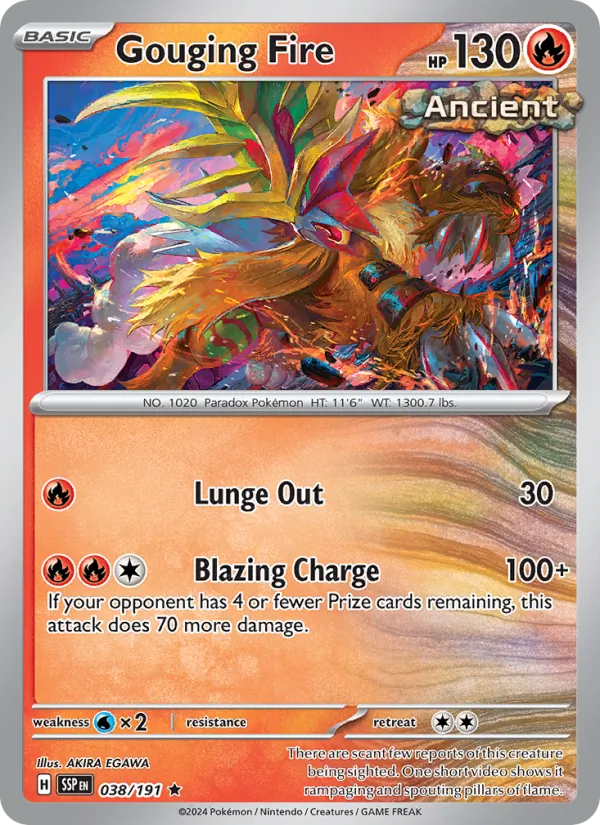 Gouging Fire - 038 - Surging Sparks - LevelupCards.nl