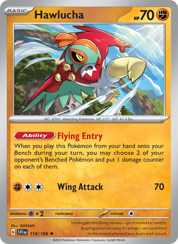 Hawlucha - 118 - Scarlet & Violet - LevelupCards.nl