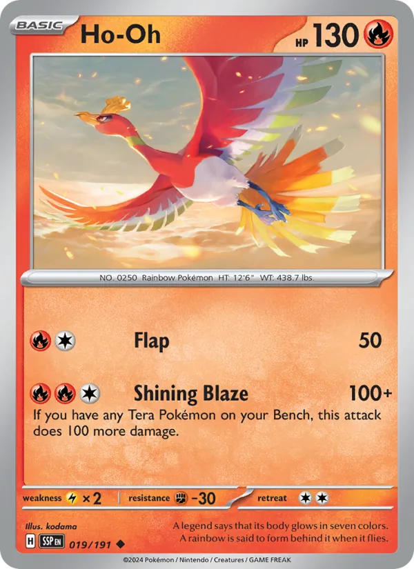 Ho-Oh - 019 - Surging Sparks - LevelupCards.nl