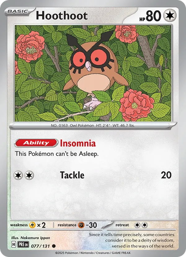 Hoothoot - 077 - Prismatic Evolutions - LevelupCards.nl